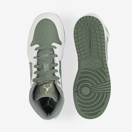 JORDAN air jordan 1 AIR JORDAN 1 MID BLANC/VERT JUNIOR