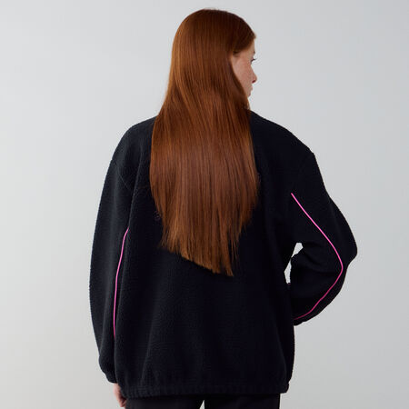 NIKE JACKET FZ SHERPA NOIR/ROSE DAMES