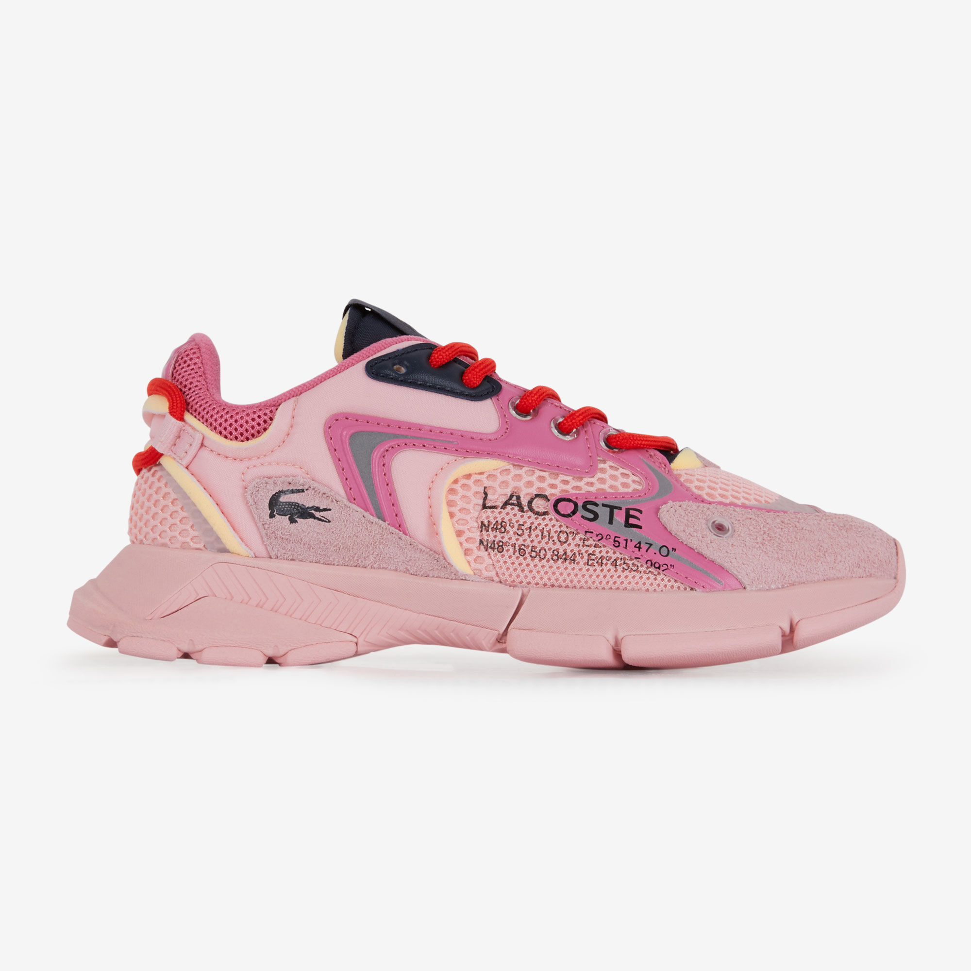 Sneakers et baskets LACOSTE FEMME ROSE Tendances 2024 Courir.be