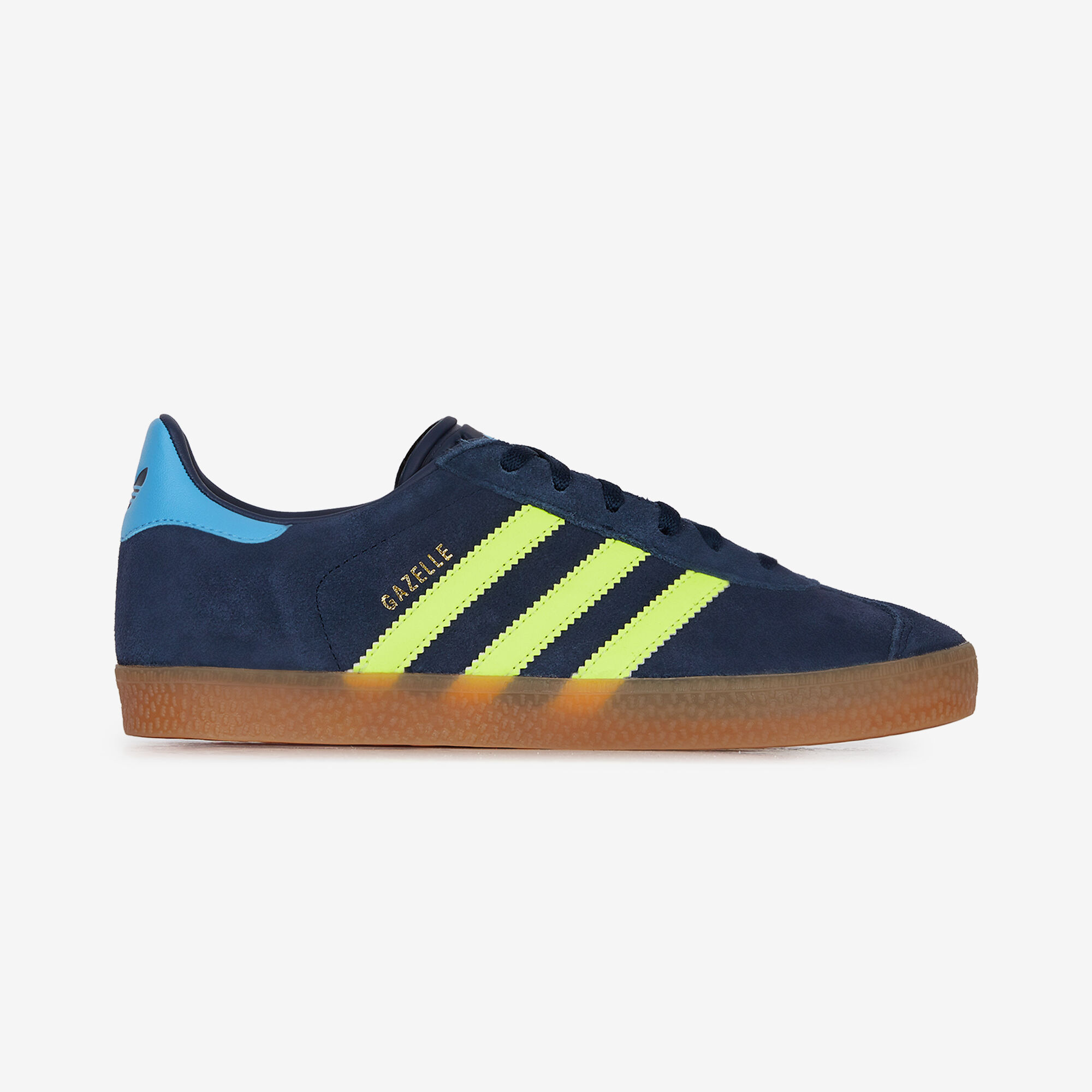 ADIDAS ORIGINALS GAZELLE MARINE JAUNE SNEAKERS ENFANT Courir.be