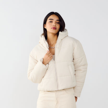 NIKE DOUDOUNE PUFFER BEIGE/NOIR FEMME