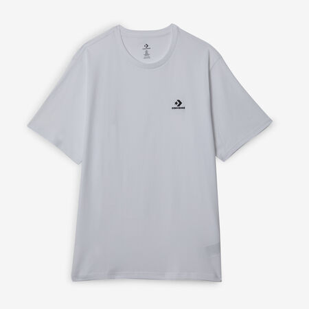 CONVERSE TEE SHIRT STAR CHEVRON BLANC/NOIR HEREN