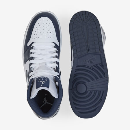 JORDAN AIR JORDAN MID BLANC/MARINE SNEAKERS HOMME