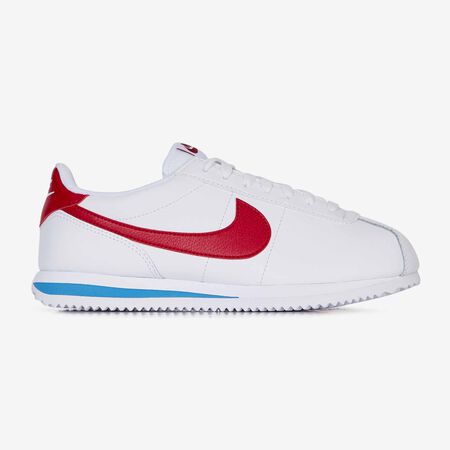 NIKE cortez CORTEZ LEATHER OG BLANC/ROUGE FEMME