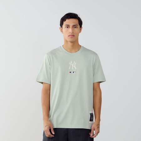 CHAMPION TEE SHIRT NY YANKEES VERT/BLANC HOMME
