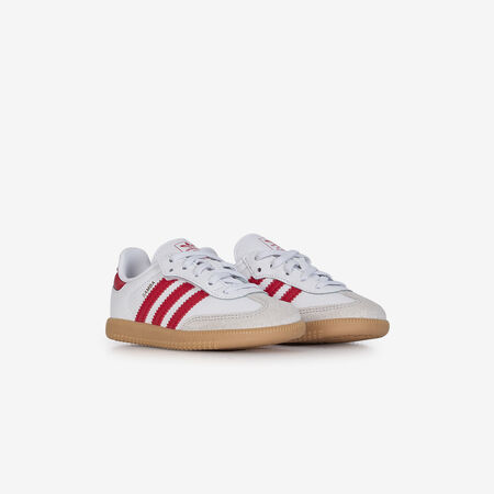 ADIDAS ORIGINALS samba SAMBA OG CF BLANC/ROUGE BÉBÉ