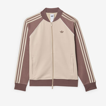 ADIDAS ORIGINALS JACKET FZ SUPERSTAR LOOSE BEIGE DAMES
