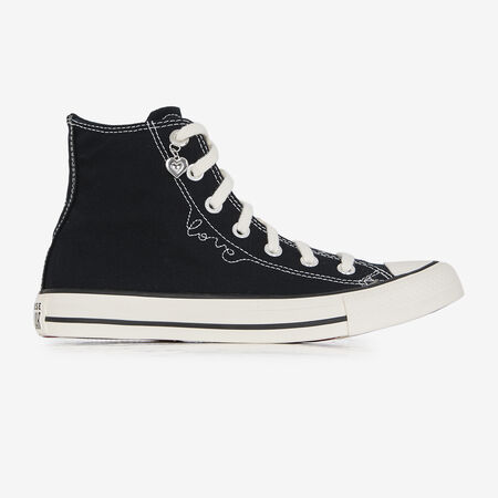 CONVERSE CHUCK TAYLOR HI NOIR/BLANC FEMME