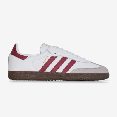 ADIDAS ORIGINALS samba SAMBA OG BLANC/BORDEAUX HOMME