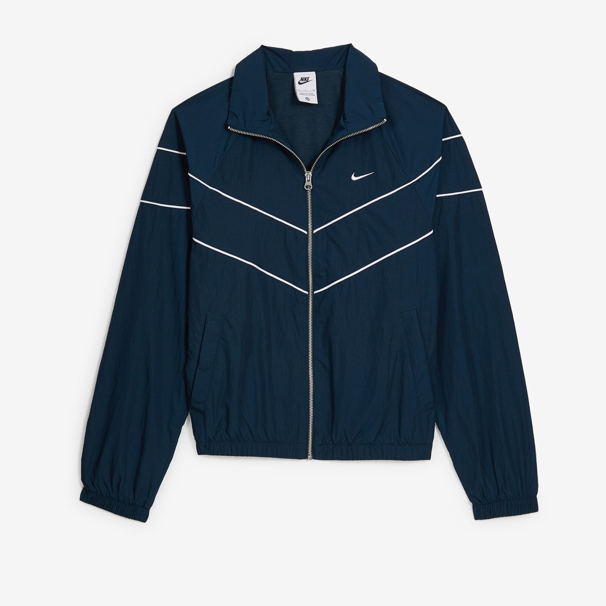NIKE JACKET TRACKSUIT FZ MARINE BLANC BLOUSON FEMME Courir.be