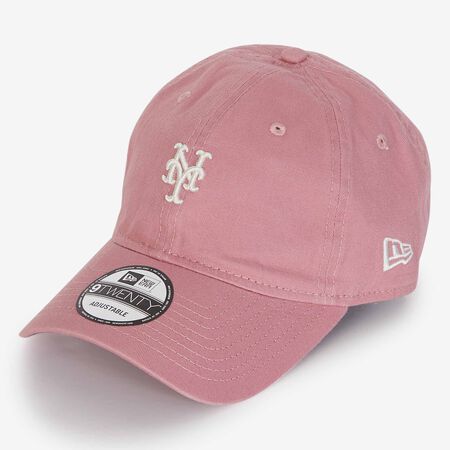 NEW ERA 9TWENTY NY WASHED MINI LOGO ROSE/BLANC HOMME