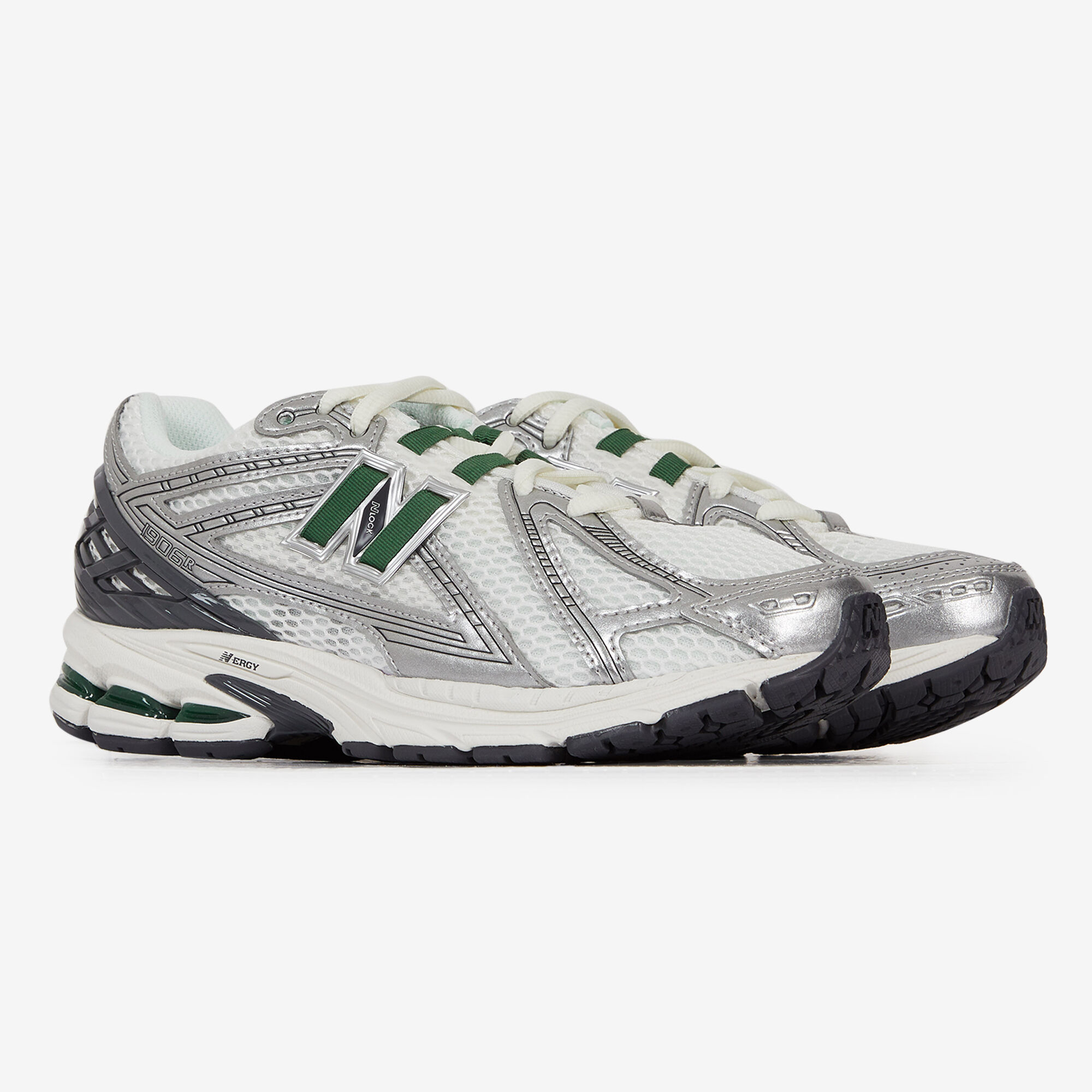 NEW BALANCE 1906 BLANC VERT SNEAKERS HOMME Courir.be