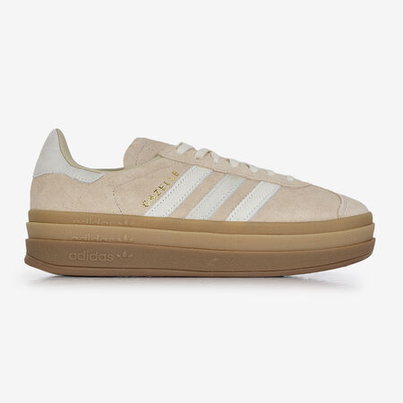 ADIDAS ORIGINALS gazelle GAZELLE BOLD PONY HAIR BEIGE/BLANC FEMME