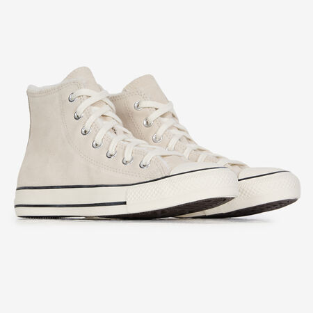 CONVERSE CTAS HI FUR BEIGE FEMME