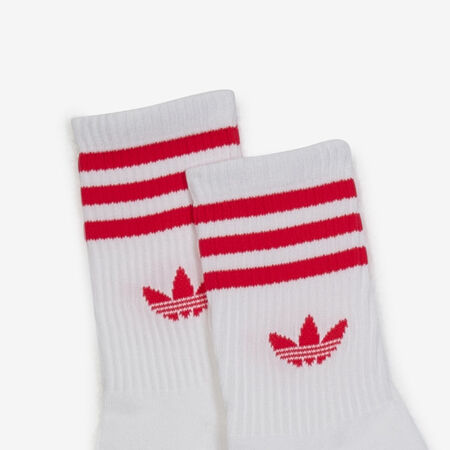 ADIDAS ORIGINALS CHAUSSETTES X3 CREW 3 STRIPES BLANC/ROUGE MIXTE