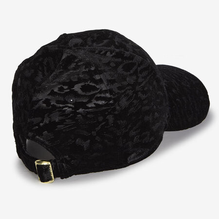 NEW ERA 9FORTY WOMEN NY LEO VELOUR NOIR DAMES