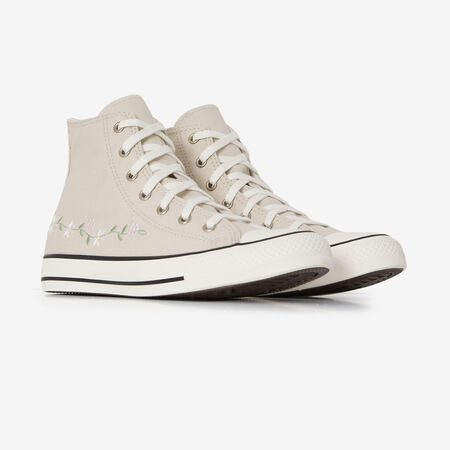 CONVERSE chuck taylor all star CHUCK TAYLOR ALL STAR HI FLOWERS BEIGE/BLANC JUNIOR