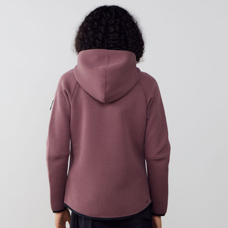 NIKE JACKET ZIP TECH FLEECE MARRON DAMES
