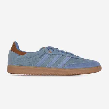 ADIDAS ORIGINALS samba SAMBA OG DENIM BLEU/MARRON HOMME