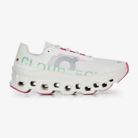 ON RUNNING CLOUDMONSTER BLANC/ROSE FEMME