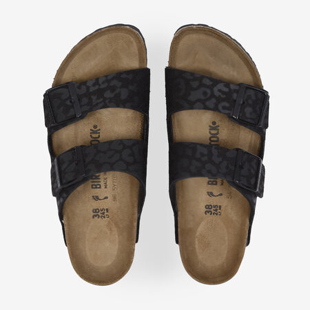 BIRKENSTOCK ARIZONA CHEETAH NOIR FEMME