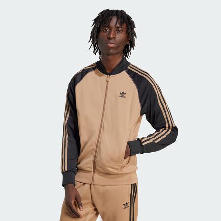 ADIDAS ORIGINALS JACKET FZ SUPERSTAR BEIGE/NOIR HEREN