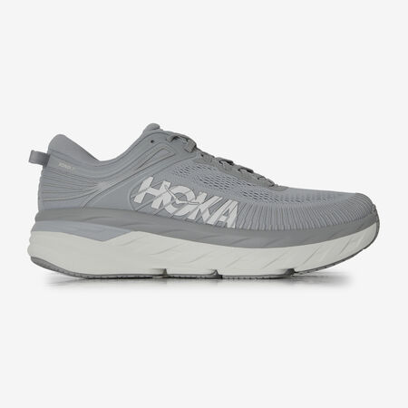 HOKA BONDI 7 BLANC/GRIS HEREN