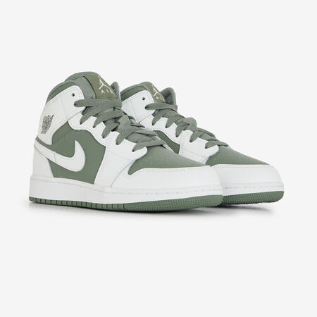 JORDAN air jordan 1 AIR JORDAN 1 MID BLANC/VERT JUNIOR