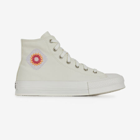 CHUCK TAYLOR ALL STAR EVA LIFT HI FESTIV : ECRU/MEERKLEURIG