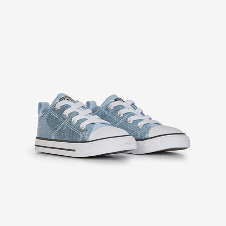 CONVERSE CHUCK TAYLOR ALL STAR OX EL GLITTER BLEU/BLANC BÉBÉ