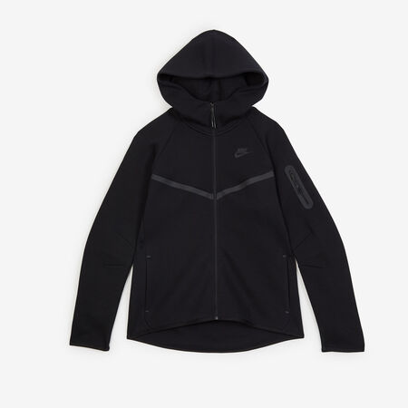 NIKE JACKET ZIP TECH FLEECE NOIR FEMME