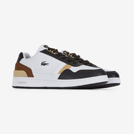 LACOSTE t-clip T-CLIP MOCHA WIT/ZWART JUNIOR
