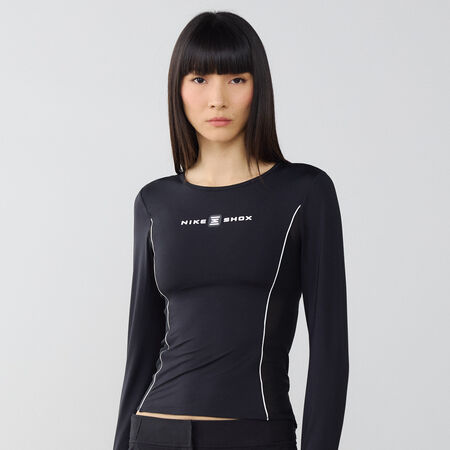 NIKE TOP SHOX LS NOIR DAMES