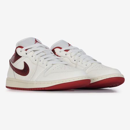 JORDAN AIR JORDAN 1 LOW SE V2 BLANC/ROUGE DAMES