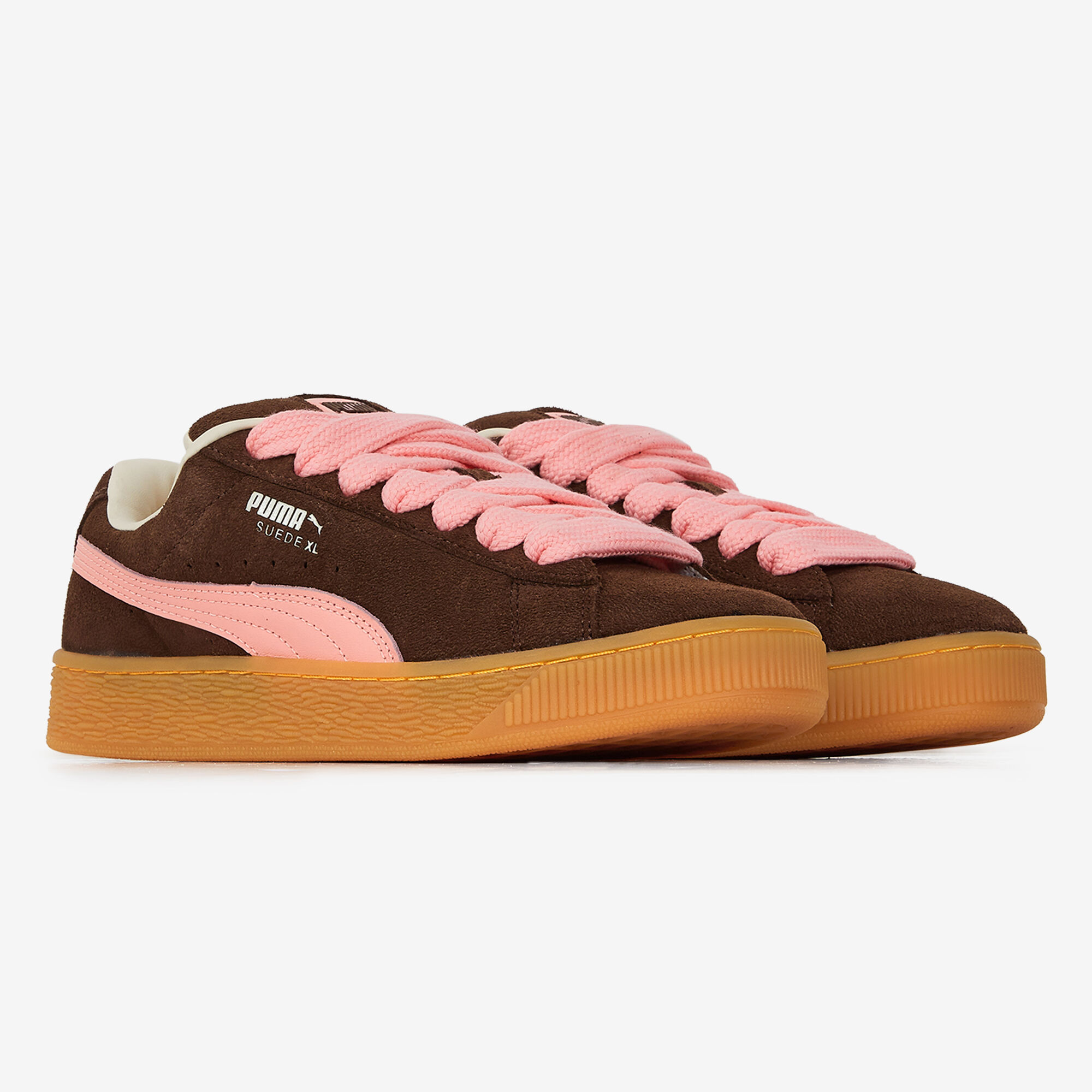 PUMA SUEDE XL MARRON ROSE SNEAKERS FEMME Courir.be