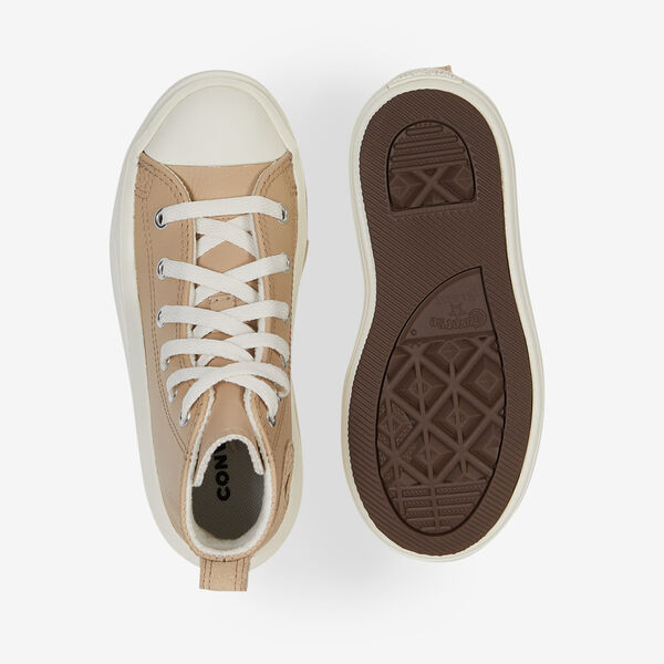 570304c CONVERSE CHUCK TAYLOR ALL STAR HI MOVE BEIGE/WIT SNEAKERS