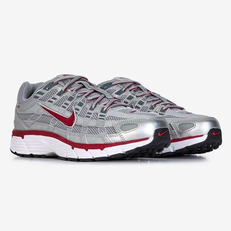 NIKE p-6000 P-6000 ZILVER/ROOD HEREN