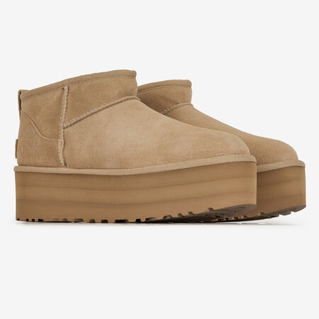 UGG classic mini CLASSIC ULTRA MINI PLATFORM BEIGE FEMME