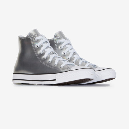 CONVERSE chuck taylor all star CHUCK TAYLOR ALL STAR HI SHINE ARGENT JUNIOR