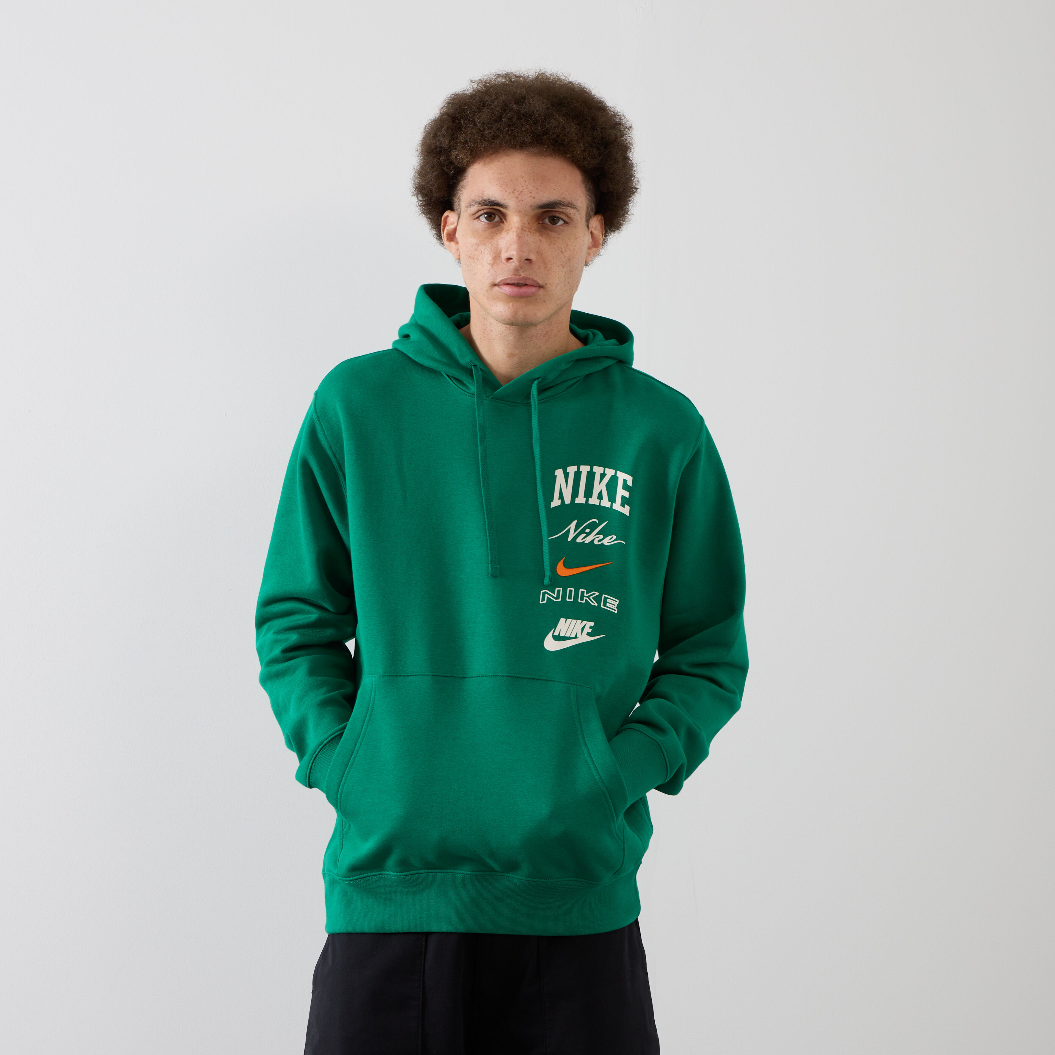 NIKE HOODIE BB STACK GROEN TRUI HEREN Courir.be