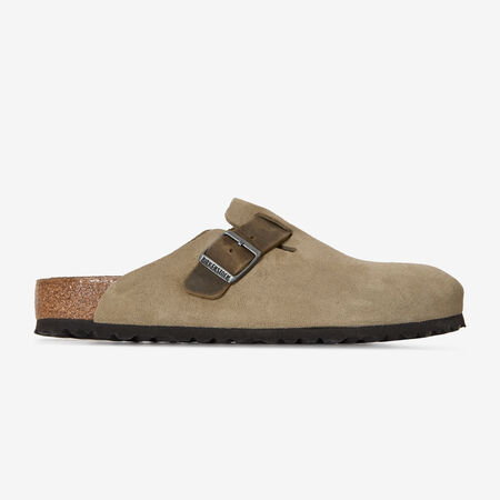 BIRKENSTOCK BOSTON MIX LEATHER FADED KAKI KAKI HEREN