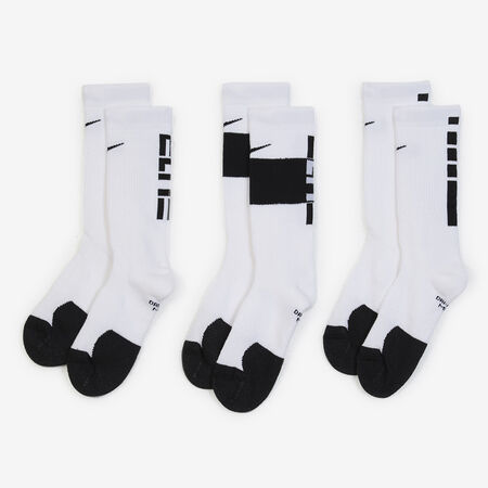 NIKE CHAUSSETTES X3 CREW ELITE BLANC/NOIR HOMME