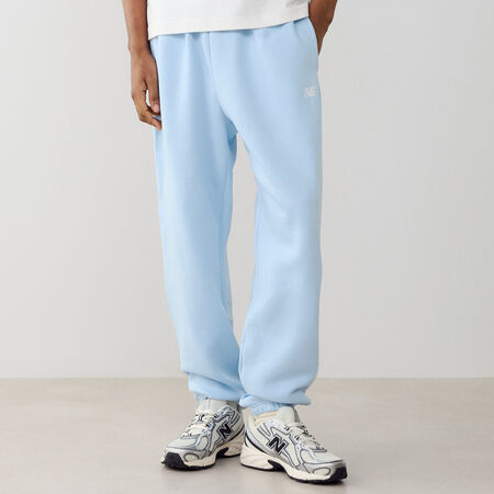 NEW BALANCE PANT JOGGER SMALL LOGO BLEU CIEL HOMME