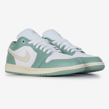 JORDAN AIR JORDAN 1 LOW BLANC/VERT FEMME