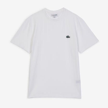 LACOSTE TEE SHIRT CLASSIC SMALL LOGO SL BLANC FEMME
