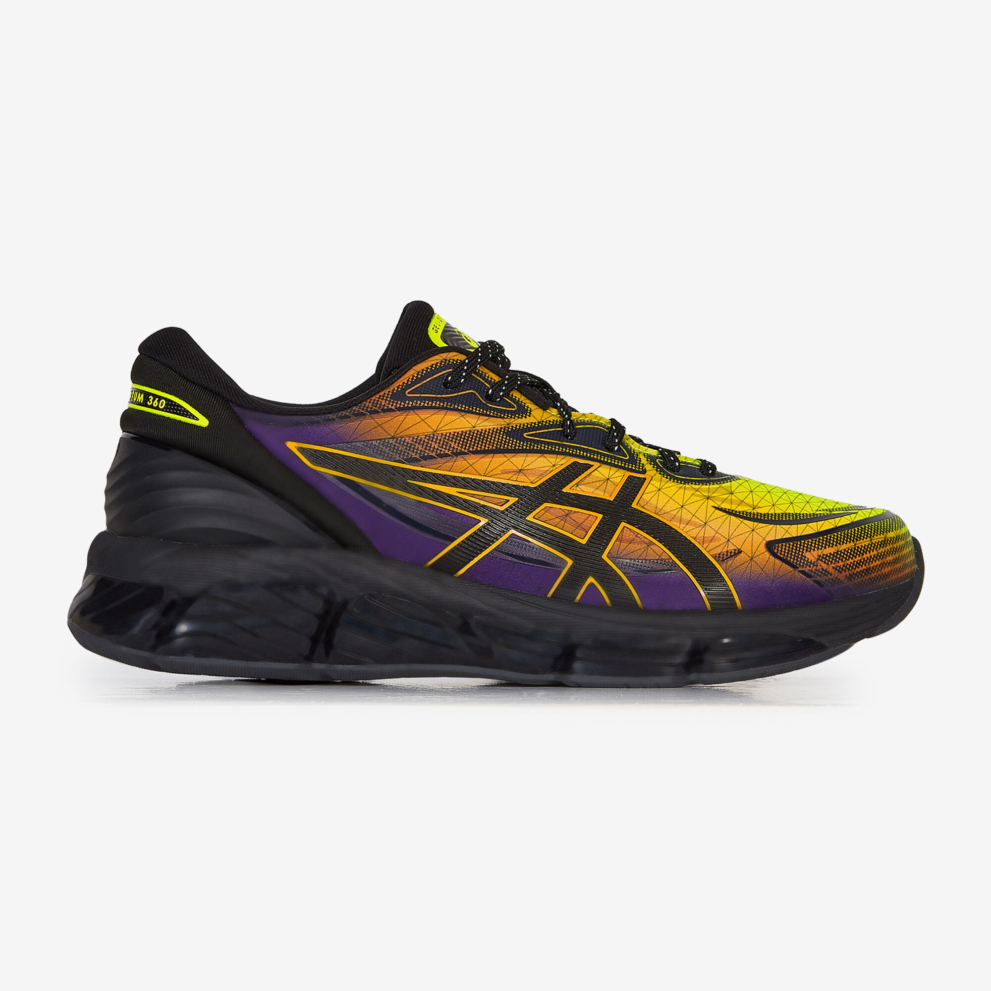 ASICS GEL QUANTUM 360 VIII NOIR ORANGE SNEAKERS HOMME Courir.be