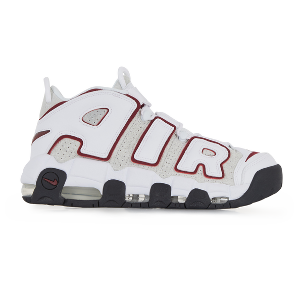 NIKE AIR MORE UPTEMPO 96 BLANC BORDEAUX SNEAKERS HOMME Courir.be