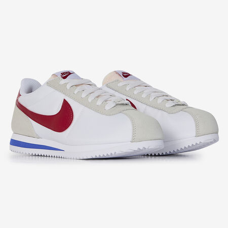 NIKE CORTEZ NYLON OG BLANC/ROUGE DAMES