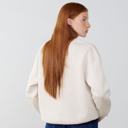 JORDAN SWEAT CREW BROOKLYN BEIGE/BLANC DAMES