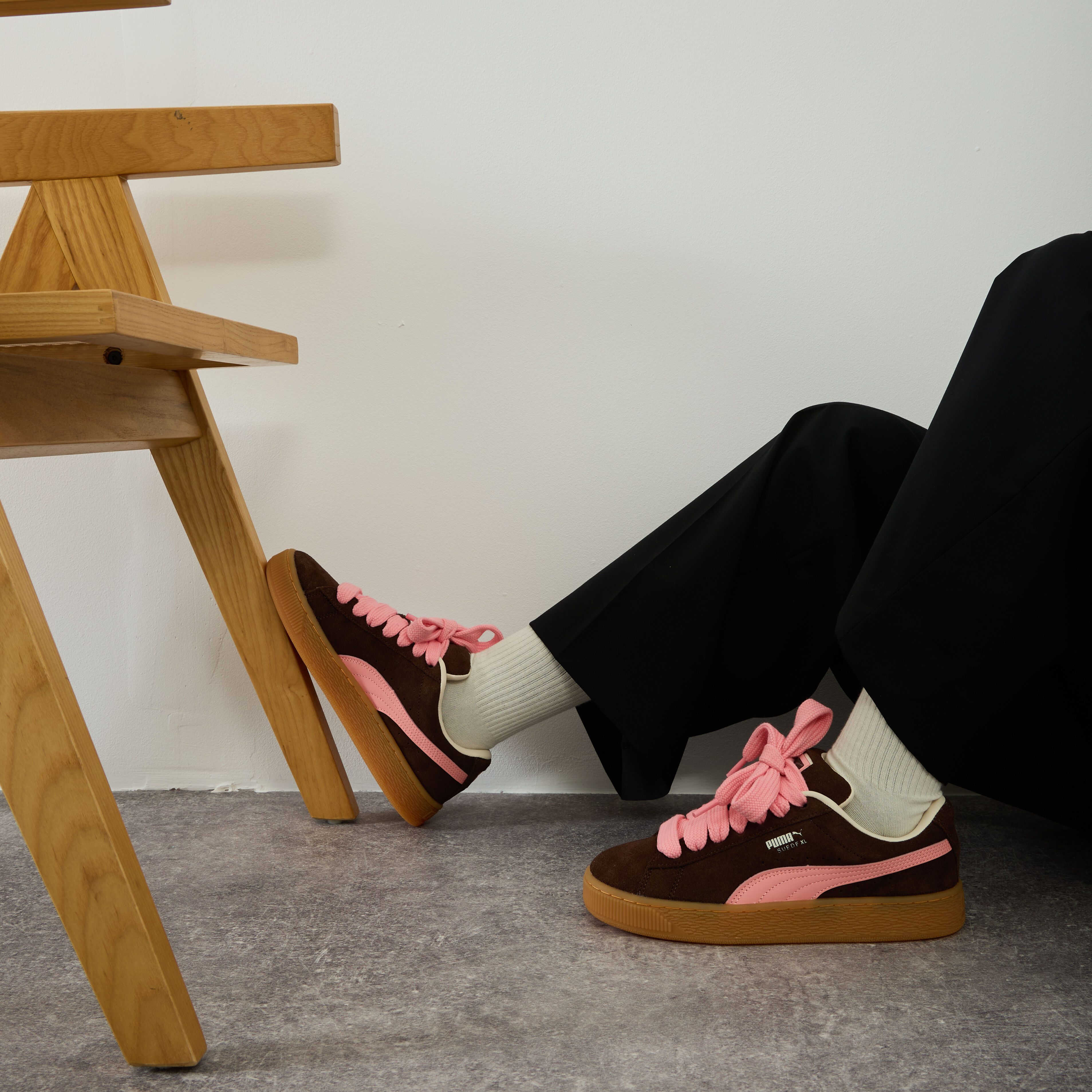 Puma suede femme mauve top
